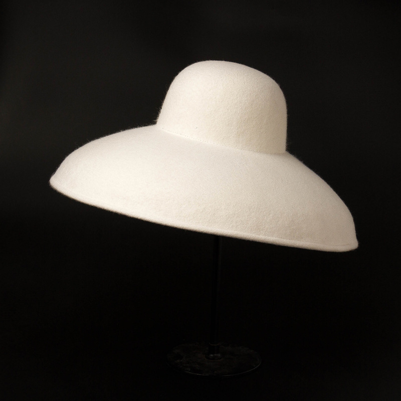 Hat Floppy Wide - الكلاسيكية الكبيرة واسعة حافة قبعة مصنوعة