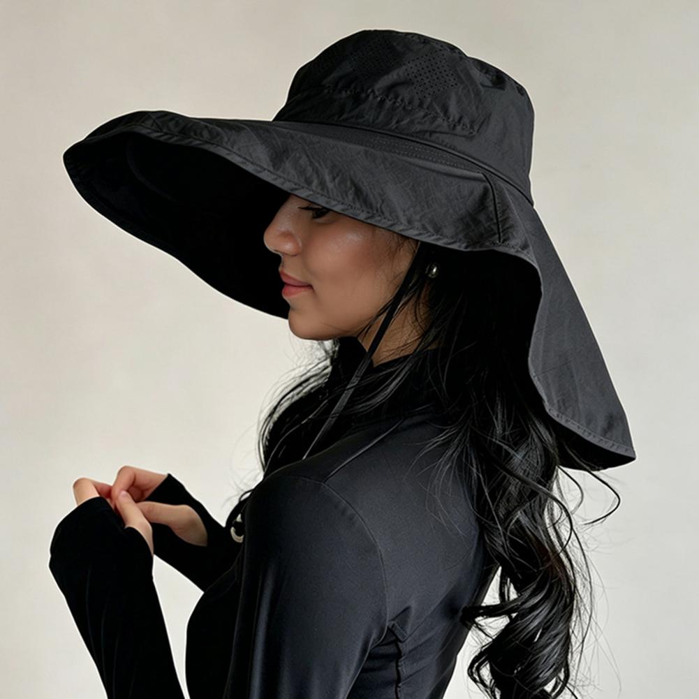 Hat Floppy Wide - قبعة واقية للوجه بتغطية كاملة، قبعة
