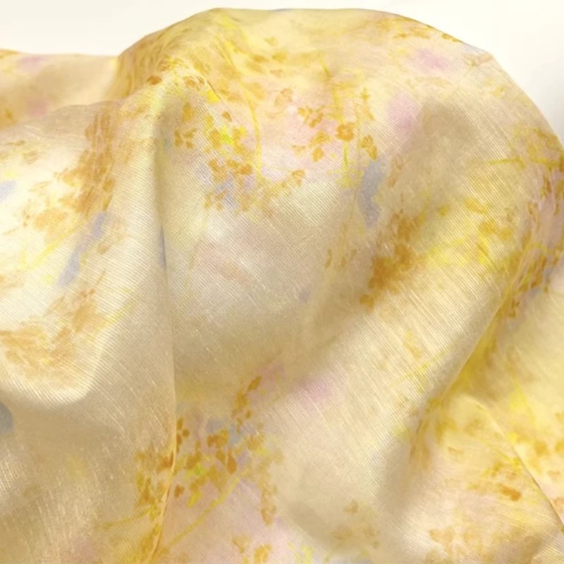 Kimono Sheer Floral - الزنجبيل الياباني مستوحاة الأزهار التدرج طباعة