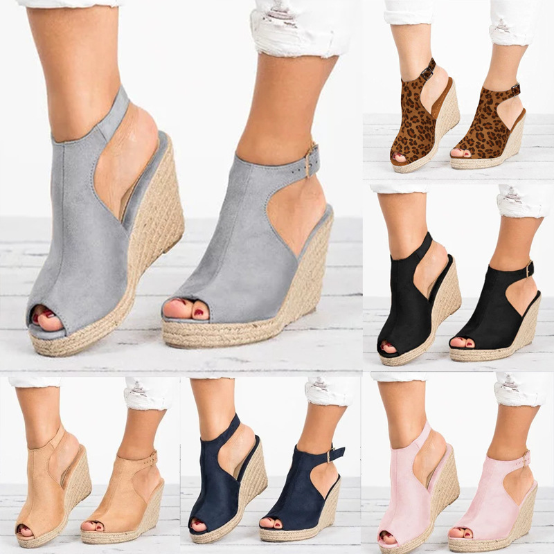 Wedge Espadrille Women - صنادل بكعب للنساء صيف 2025 أحذية