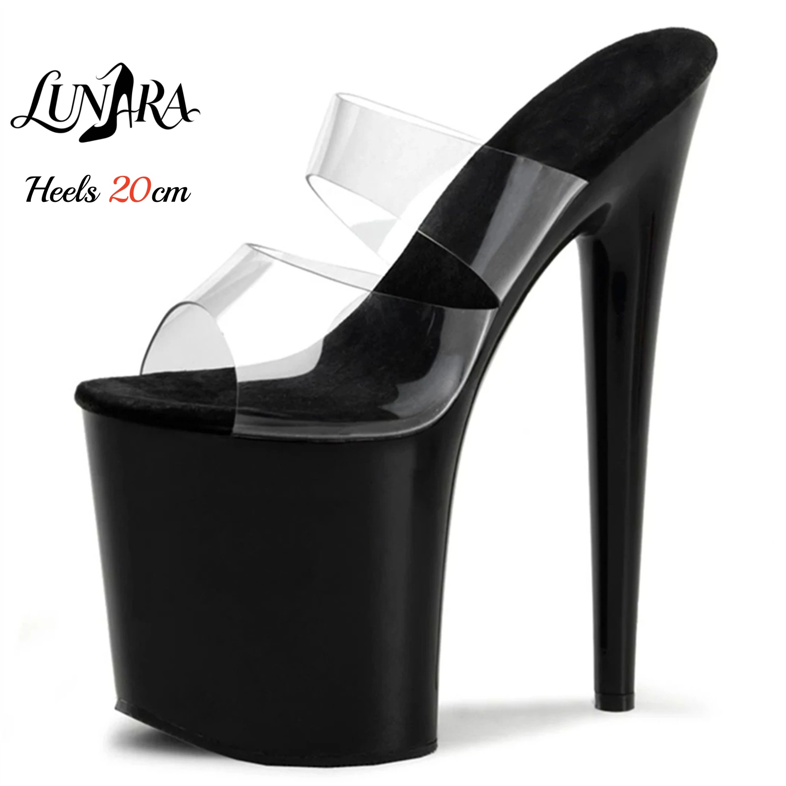 Sandal Strappy Heeled - صنادل بكعب عالٍ للغاية 20 سم