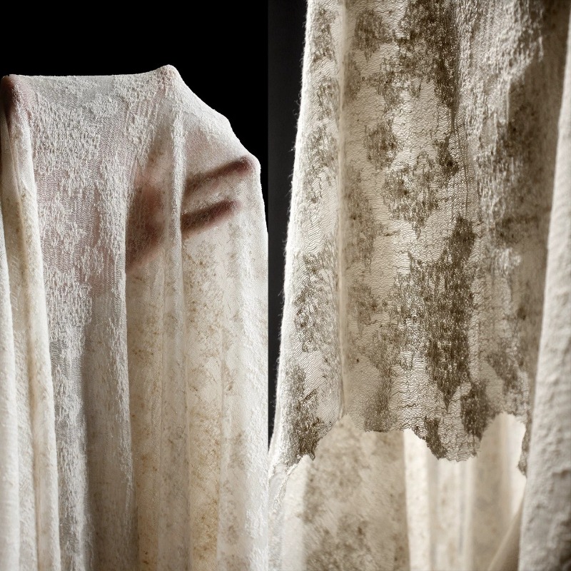 Linen Dress Wrap - قماش قطني كتان محبوك بملمس عتيق