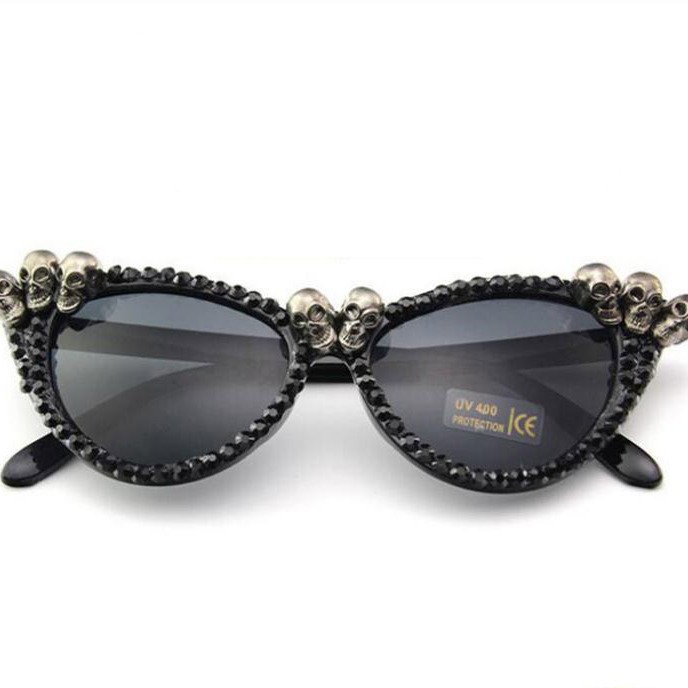 Sunglasses Cat Eye - نظارات شمسية عصرية للحفلات بتصميم جمجمة