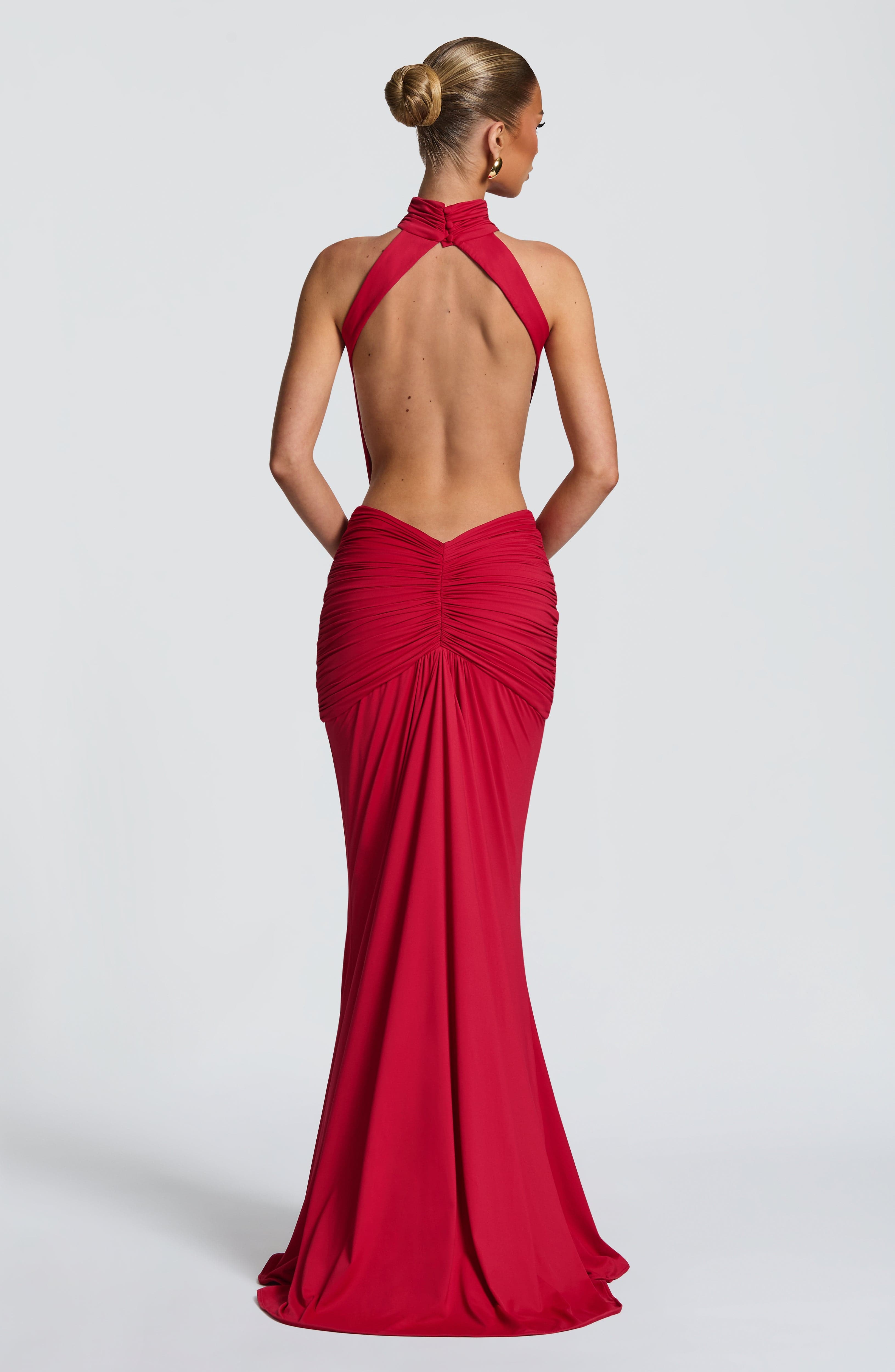 Maxi Dress Halter - فستان ماكسي طويل بتصميم حورية البحر،