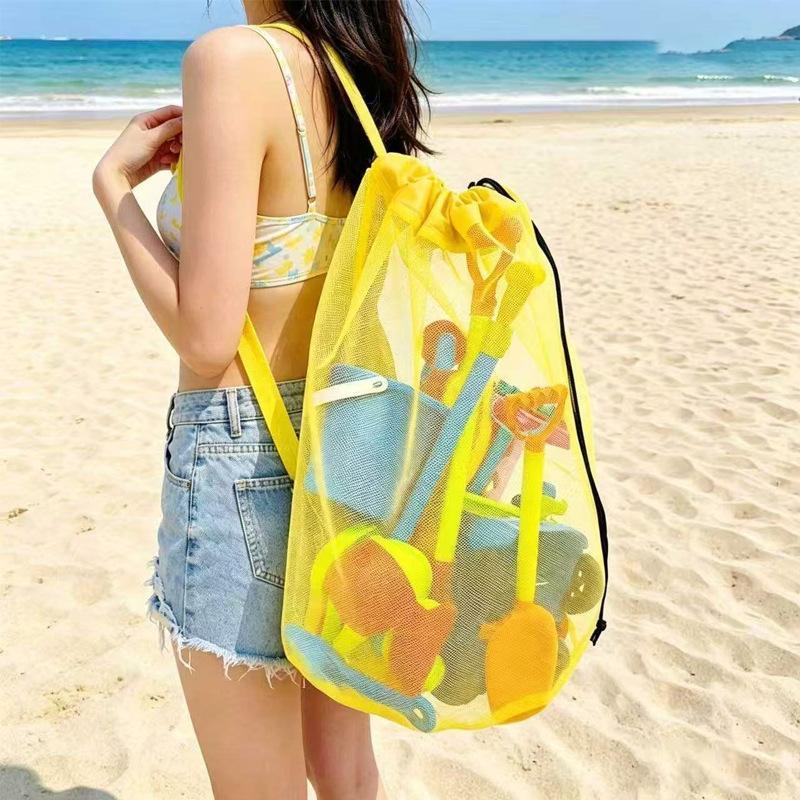 Tote Bag Beach - حقيبة شاطئ شبكية محمولة كبيرة السعة