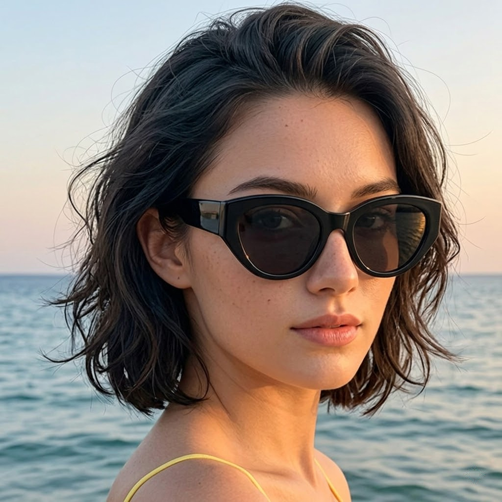 Sunglasses Cat Eye - نظارات شمسية كلاسيكية مستقطبة بعدسات عين