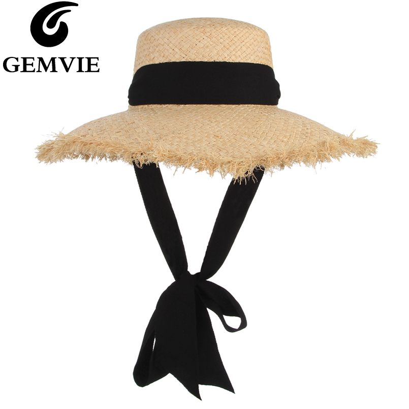 Hat Floppy Wide - GEMVIE اليدوية نسج الرافية قبعة من