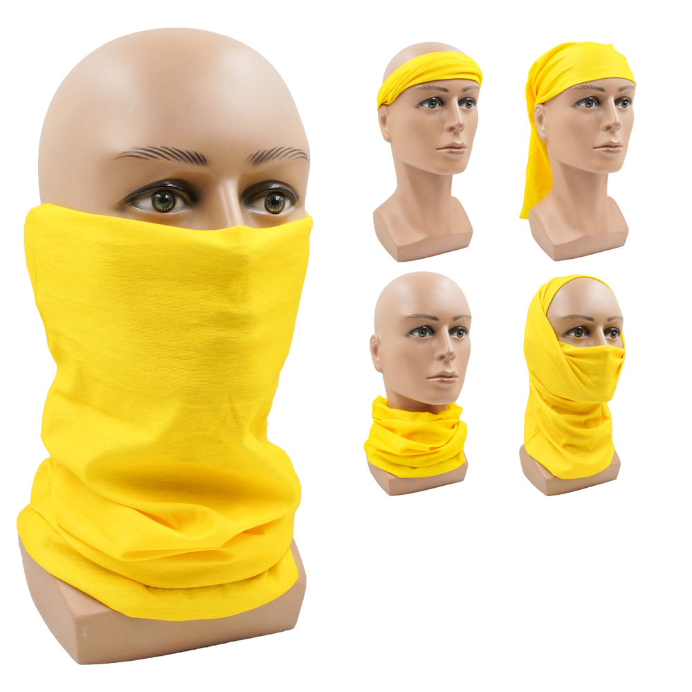 Headband Summer Knit - أصفر متعدد الوظائف ركوب الدراجات الرقبة