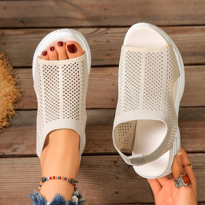Wedge Espadrille Women - صنادل نسائية بكعب عالٍ، أحذية صيفية