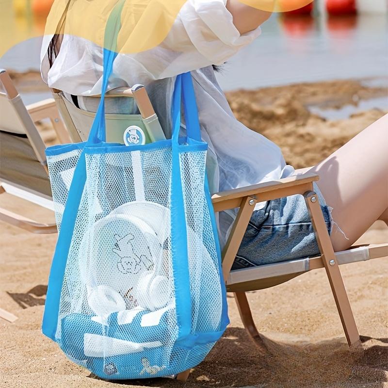 Tote Bag Beach - حقيبة شاطئ شبكية كبيرة متعددة الألوان