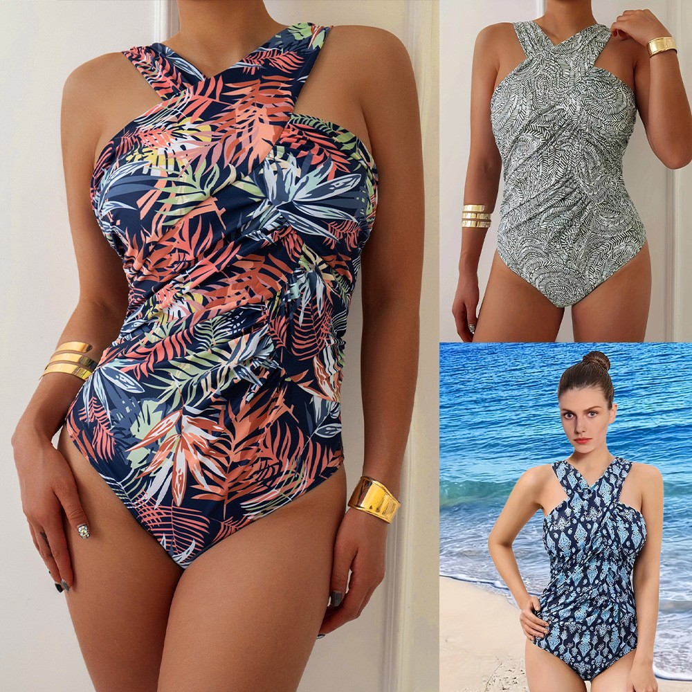 ملابس سباحة نسائية مقاسات كبير - مراجعة Swimsuit Bikini Ruched وسعره