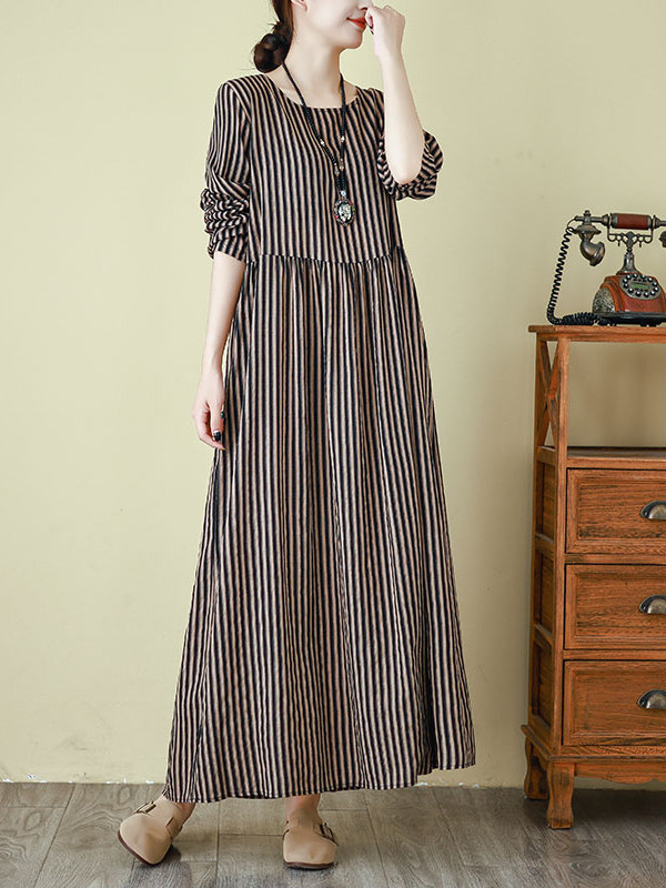 فستان نسائي جديد لفصل الربيع ب - مراجعة Linen Dress Wrap وسعره