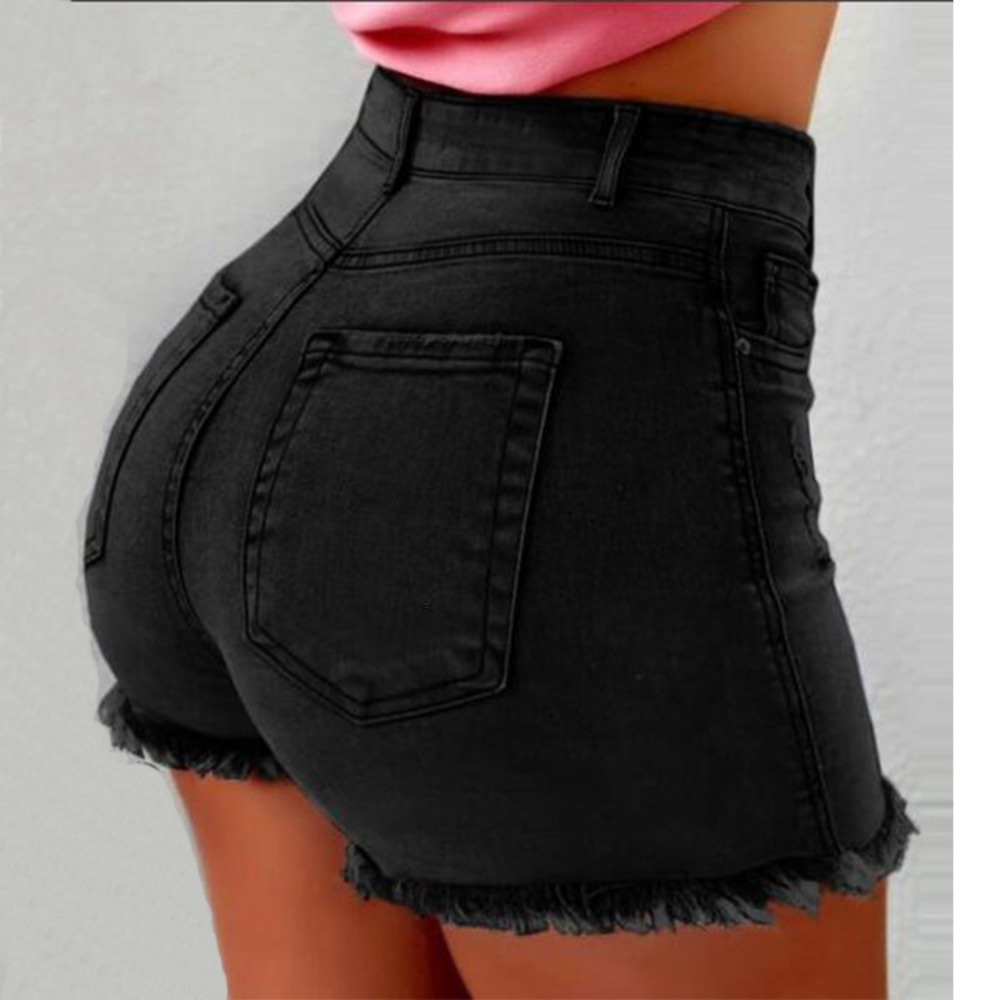 شورت جينز نسائي عالي الخصر ممز - مراجعة Shorts Denim Frayed وسعره