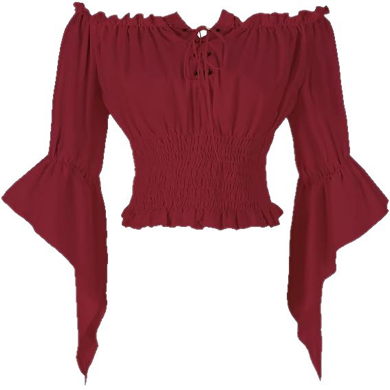 ملابس نسائية بتصميم عتيق مستوح - مراجعة Blouse Off Shoulder وسعره