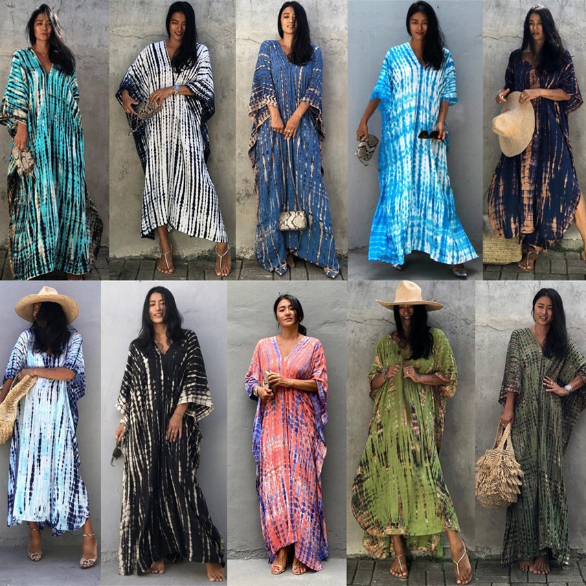 ملابس شاطئ نسائية مقاس كبير، أ - مراجعة Cover Up Kaftan وسعره