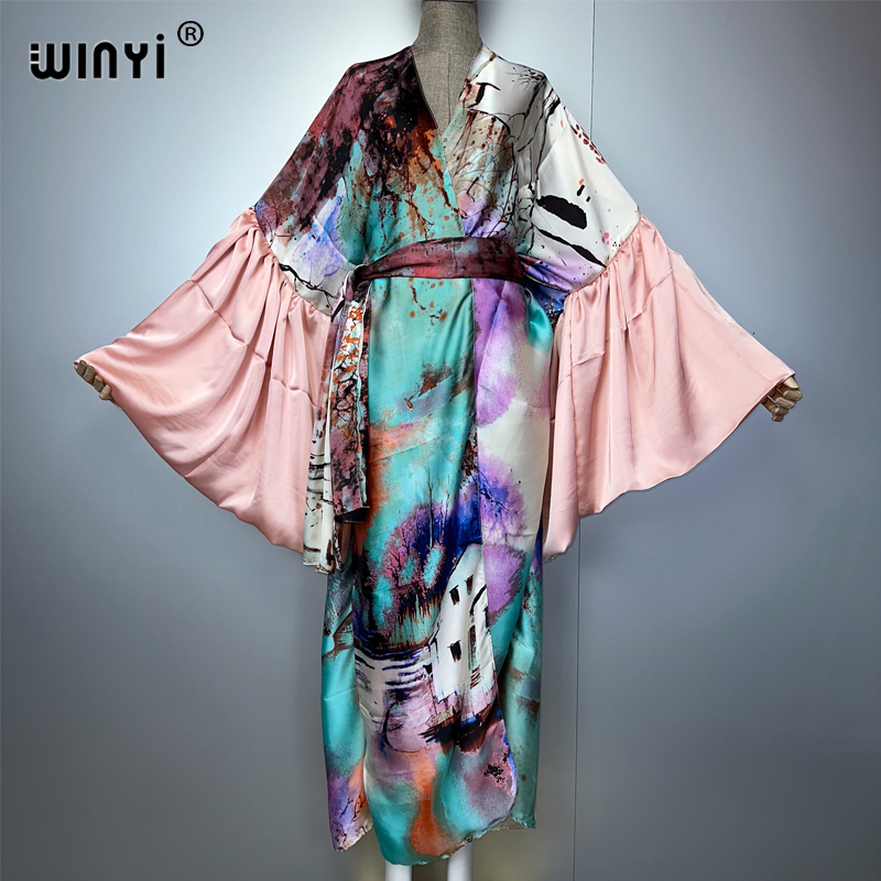 WINYI الصيف كيمونو فستان الحفل - مراجعة Cover Up Kaftan وسعره