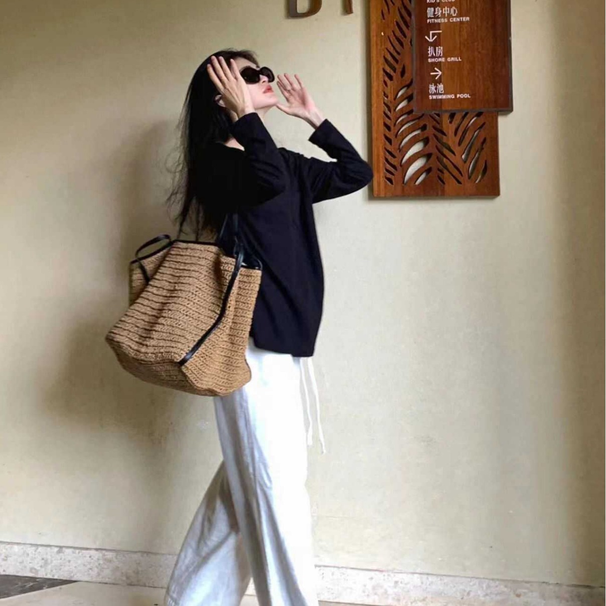 جديد المنسوجة مصمم حقائب للنسا - مراجعة Crochet Bag Raffia وسعره