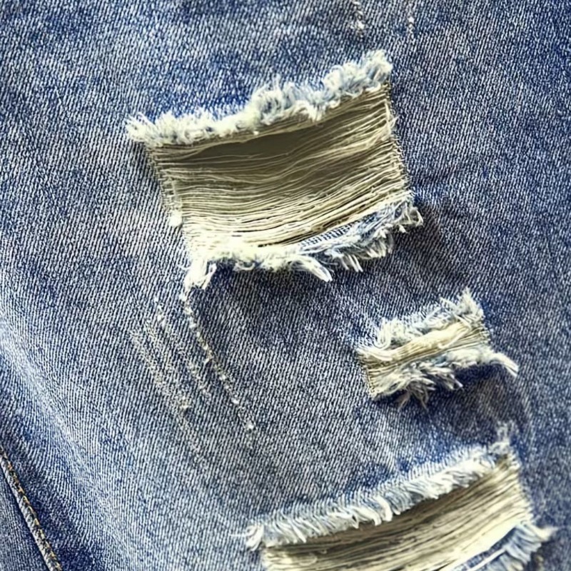 شورت جينز رجالي على الطراز الك - مراجعة Shorts Denim Frayed وسعره