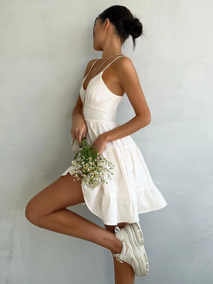 Wolfeel الربيع الصيف المرأة فس - مراجعة Linen Dress Wrap وسعره
