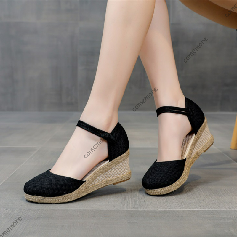 Comemore الصنادل أحذية عالية ا - مراجعة Wedge Espadrille Women وسعره