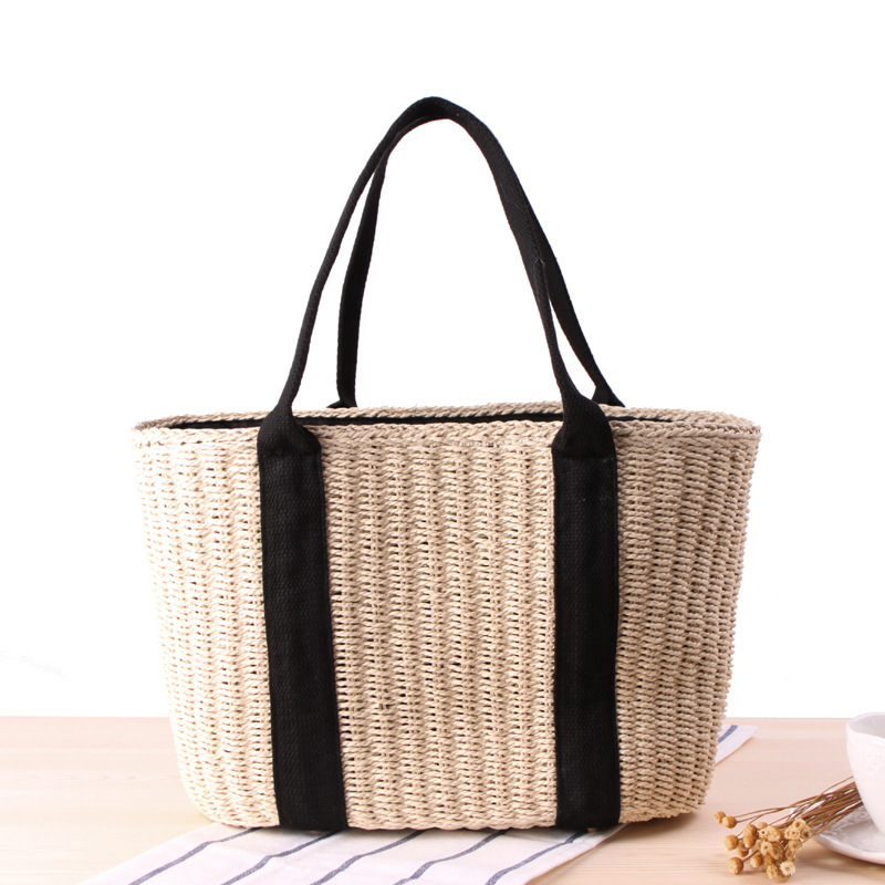 حقيبة عصرية للتسوق للنساء من ا - مراجعة Crochet Bag Raffia وسعره