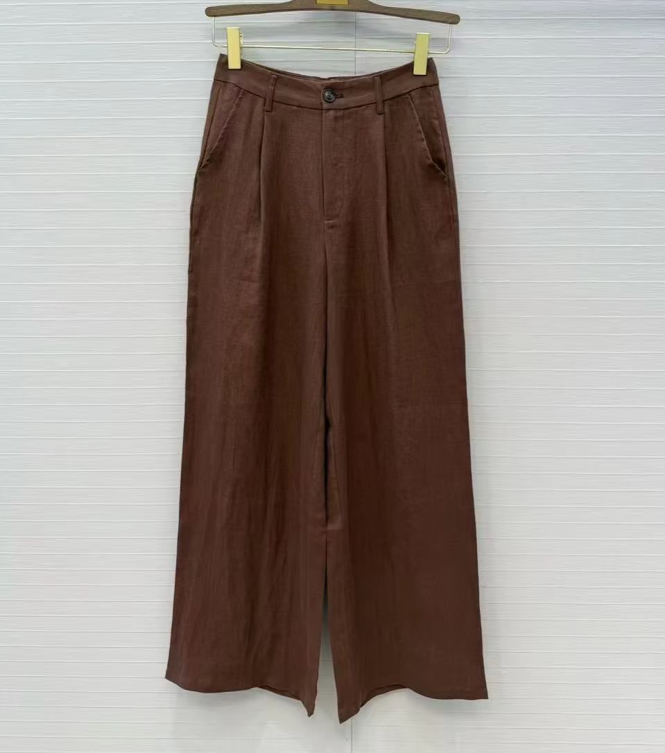 طقم كاجوال من قطعتين من الكتان - مراجعة Linen Pant Wide وسعره