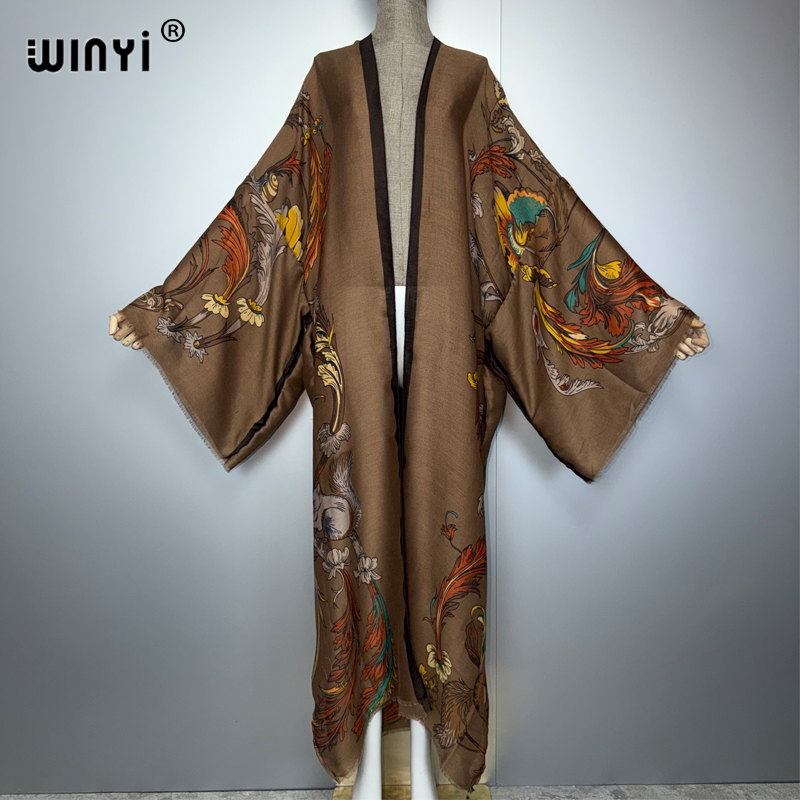 فستان كيمونو أفريقي بوهيمي طوي - مراجعة Cover Up Kaftan وسعره