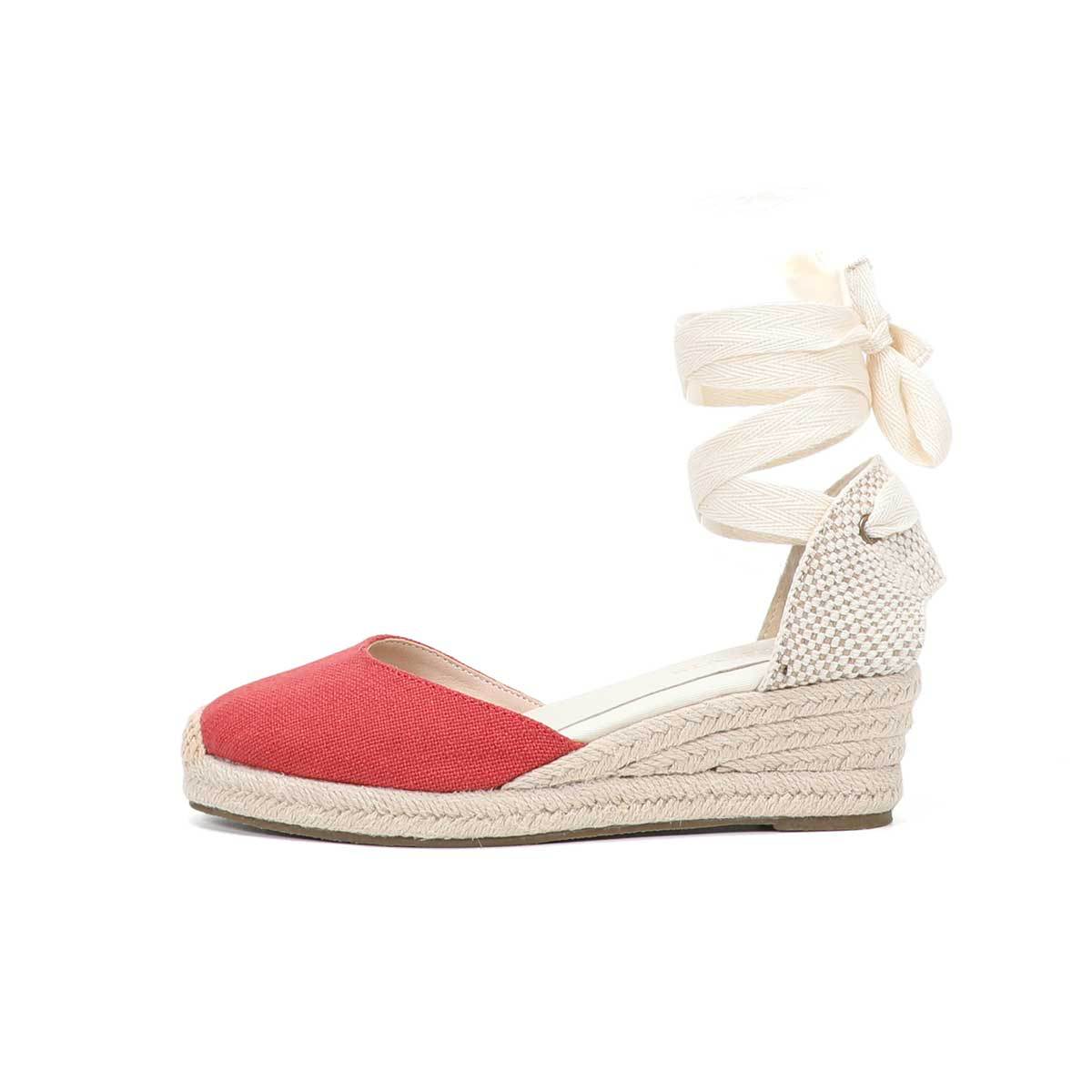 صنادل نسائية بكعب ويدج مع أربط - مراجعة Wedge Espadrille Women وسعره