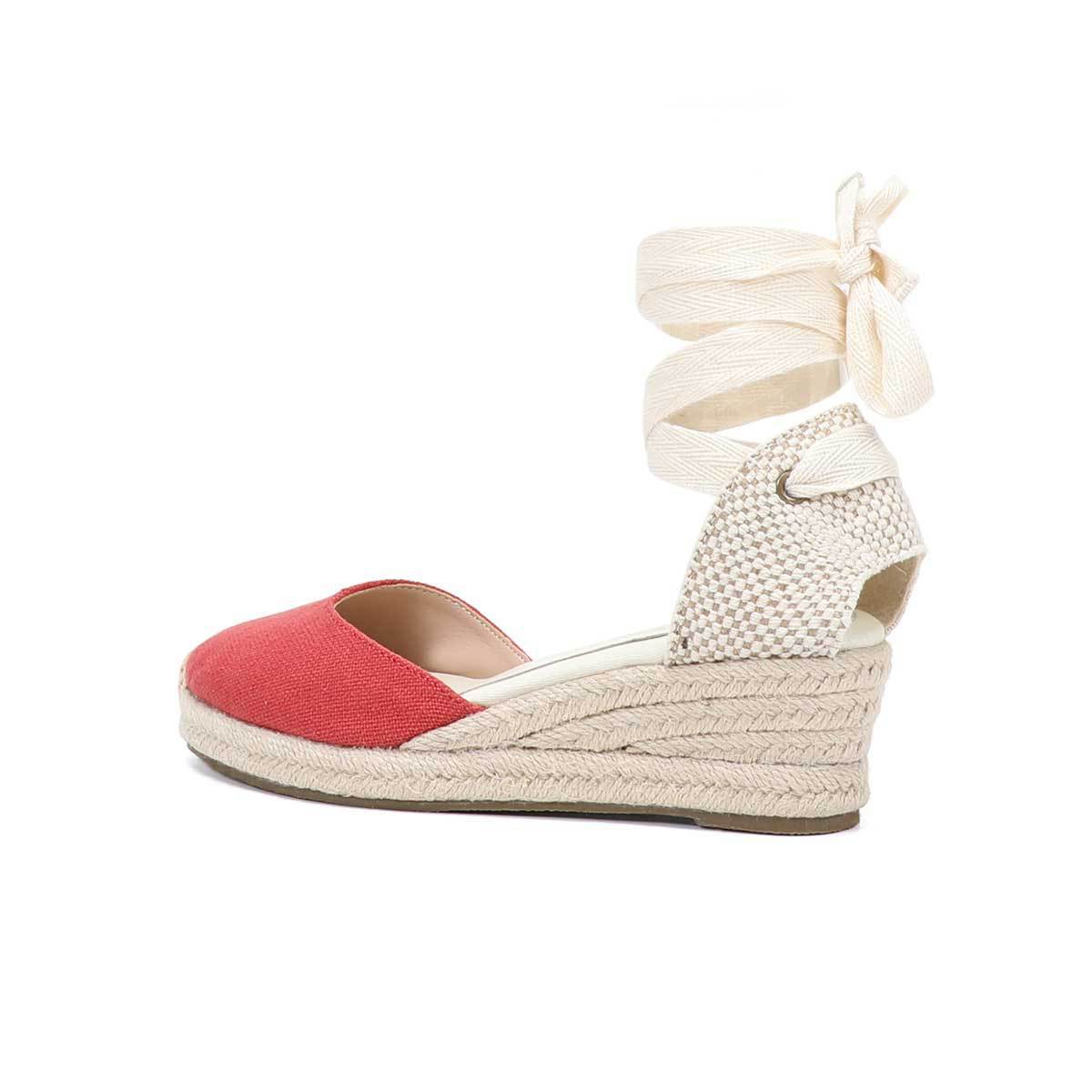 صنادل نسائية بكعب ويدج مع أربط - مراجعة Wedge Espadrille Women وسعره