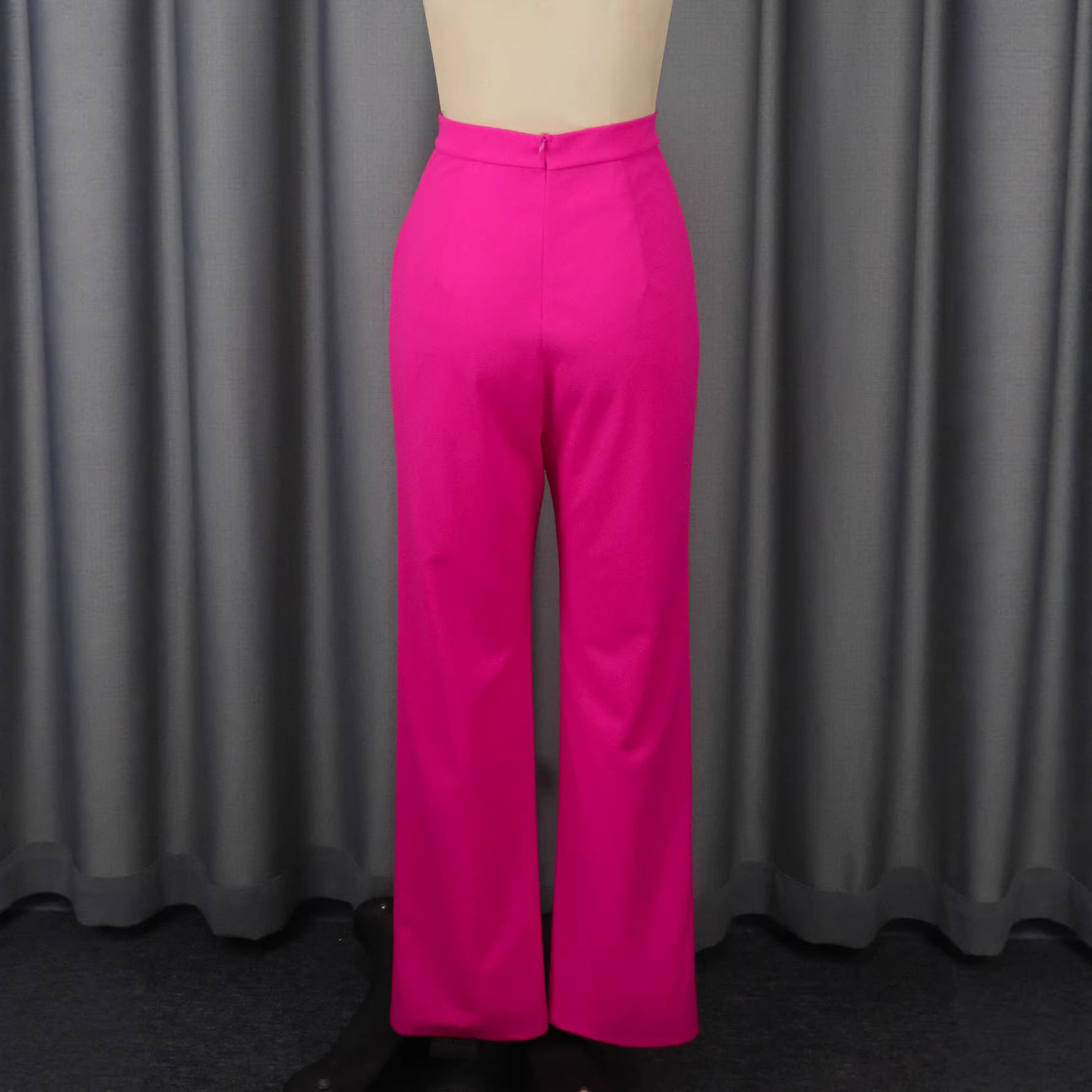 طقم نسائي من قطعتين بلون موحد  - مراجعة Linen Pant Wide وسعره