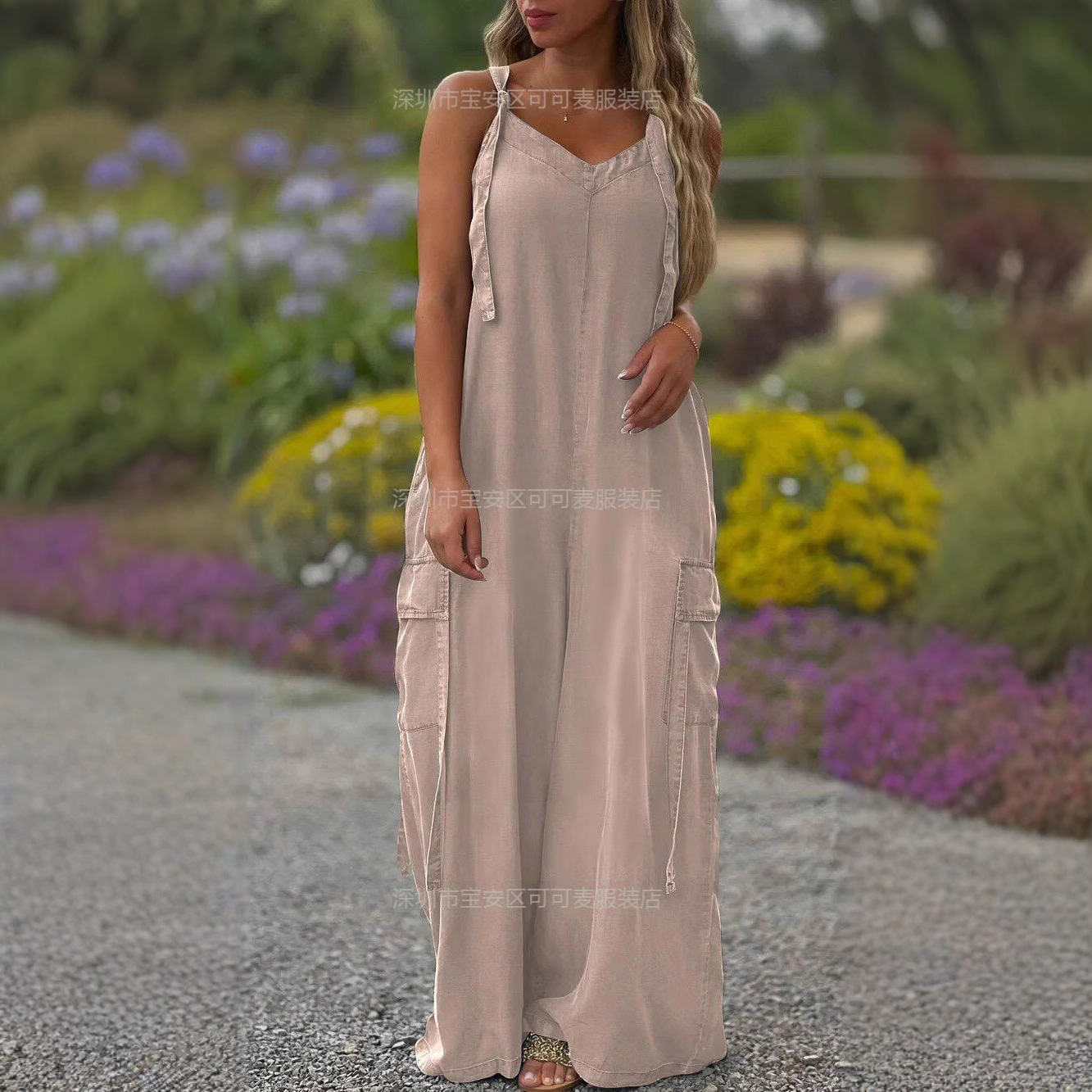 بذلة صيفية فضفاضة كاجوال من ال - مراجعة Jumpsuit Linen Relaxed وسعره