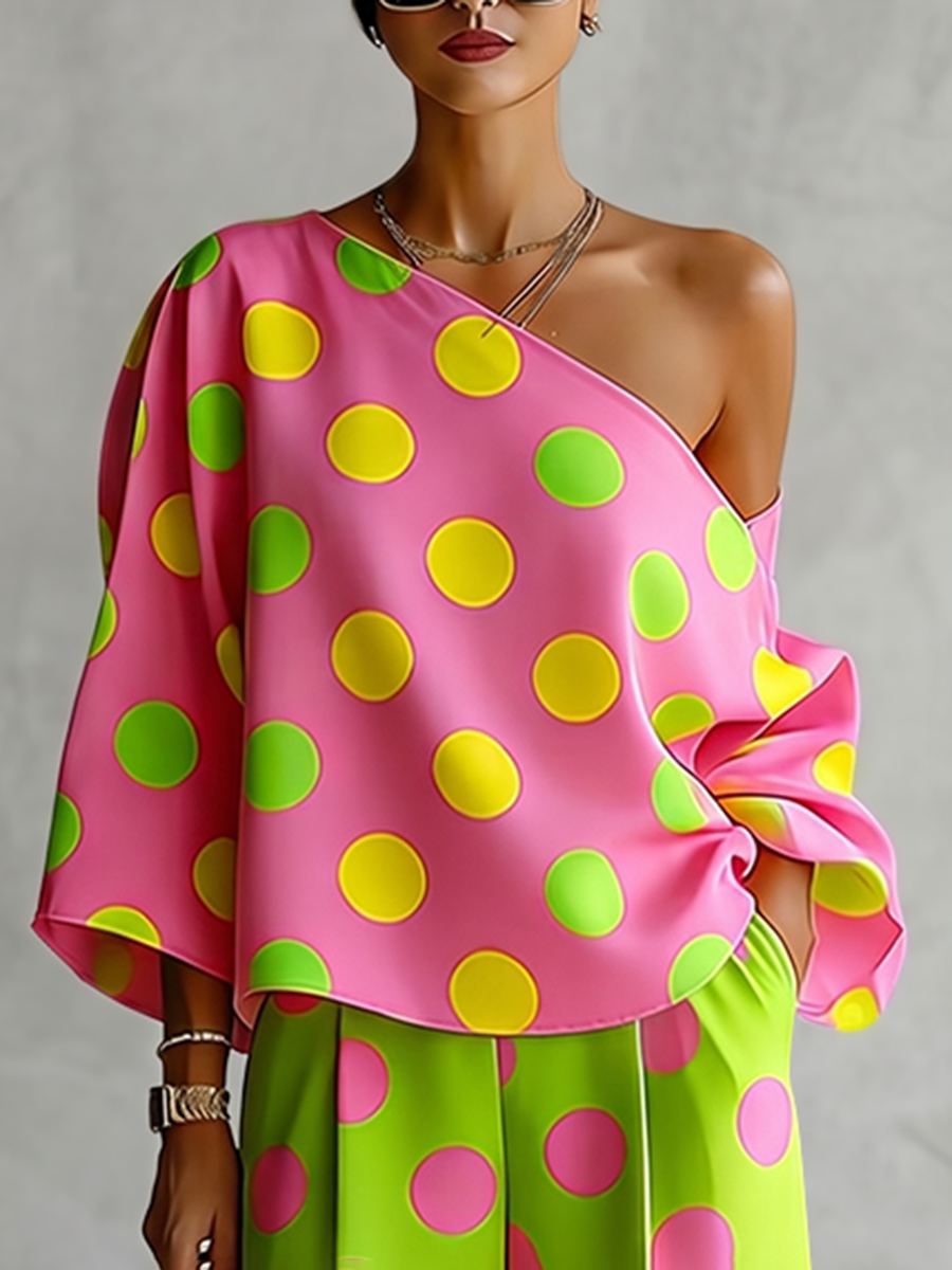 طقم نسائي من قطعتين من ميسوو ب - مراجعة Blouse Off Shoulder وسعره