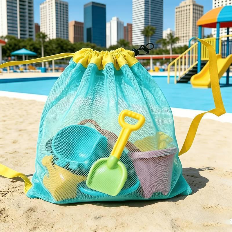 حقيبة شاطئ شبكية محمولة كبيرة  - مراجعة Tote Bag Beach وسعره