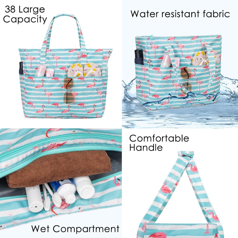 حقائب شاطئية للنساء مقاومة للم - مراجعة Tote Bag Beach وسعره