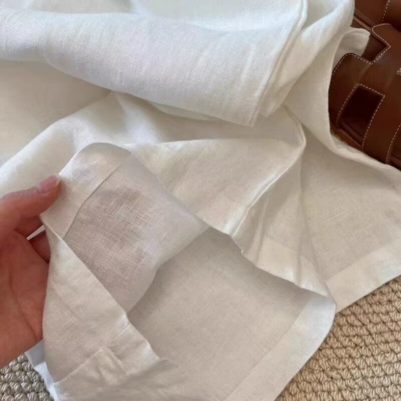 طقم بنطلون واسع الساق وقميص من - مراجعة Linen Pant Wide وسعره