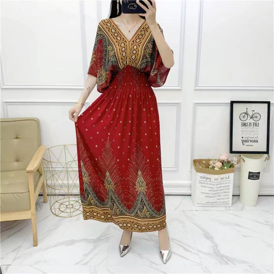 بوهيميا رومانسية حلوة عطلة حفل - مراجعة Midi Skirt Floral وسعره