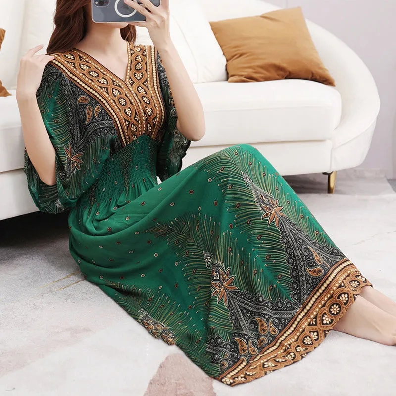 بوهيميا رومانسية حلوة عطلة حفل - مراجعة Midi Skirt Floral وسعره