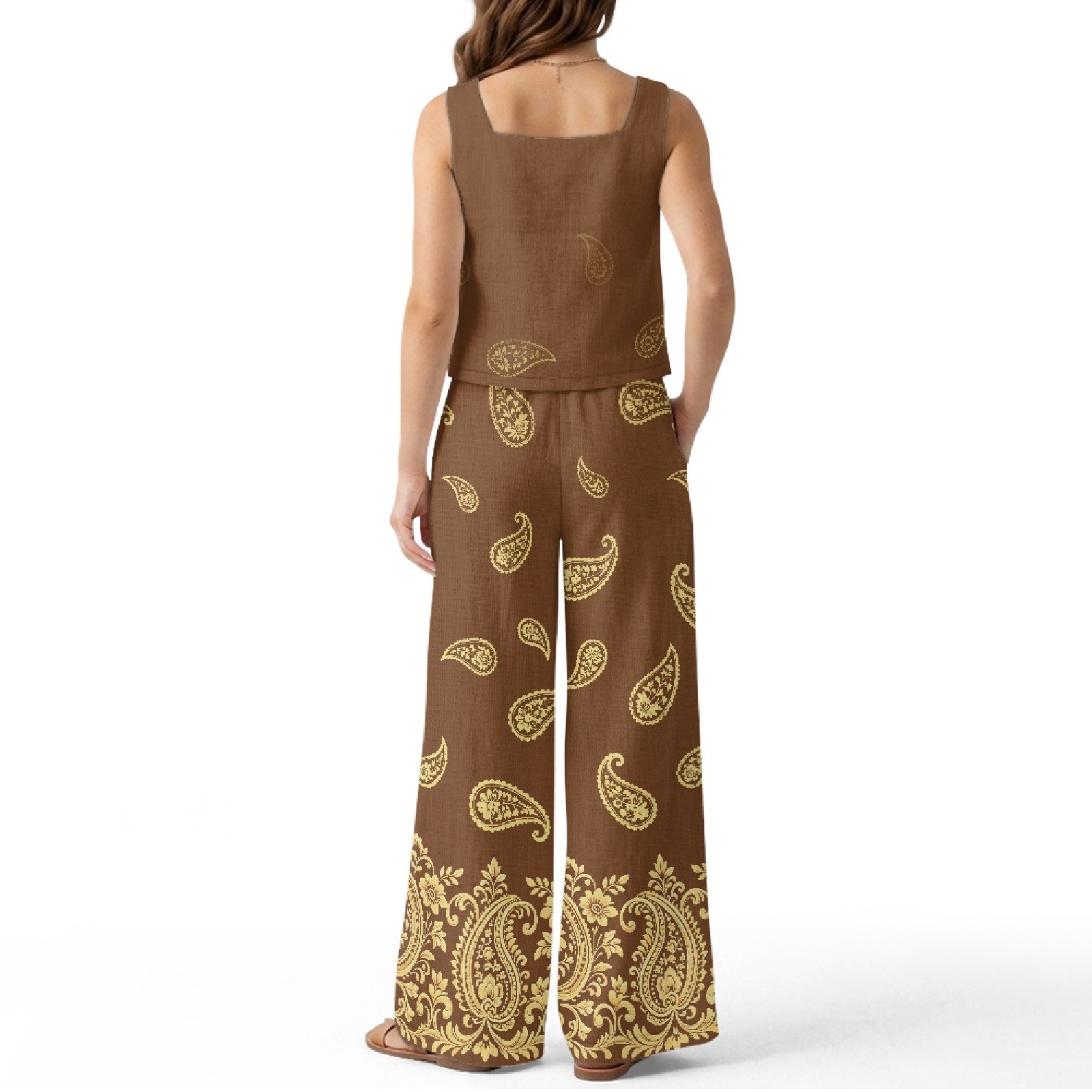 طقم سترة نسائية من الكتان من I - مراجعة Linen Pant Wide وسعره