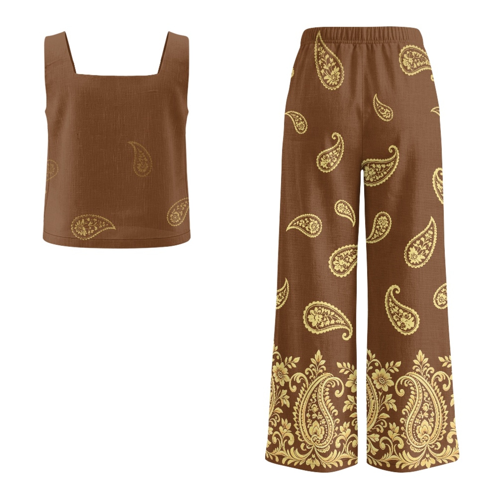 طقم سترة نسائية من الكتان من I - مراجعة Linen Pant Wide وسعره