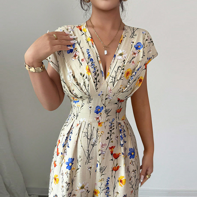 ملابس نسائية صيفية أنيقة بأكما - مراجعة Romper Floral Print وسعره