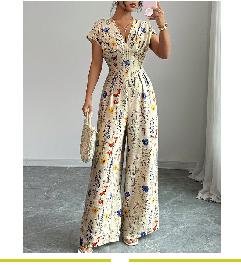 ملابس نسائية صيفية أنيقة بأكما - مراجعة Romper Floral Print وسعره