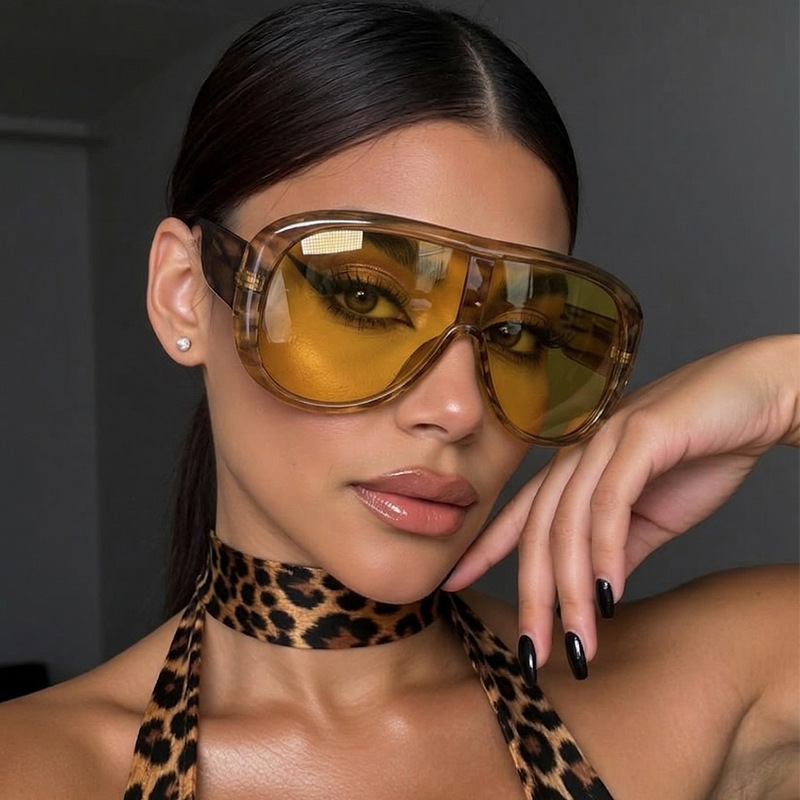 نظارات شمسية كبيرة الحجم بتصمي - مراجعة Sunglasses Cat Eye وسعره