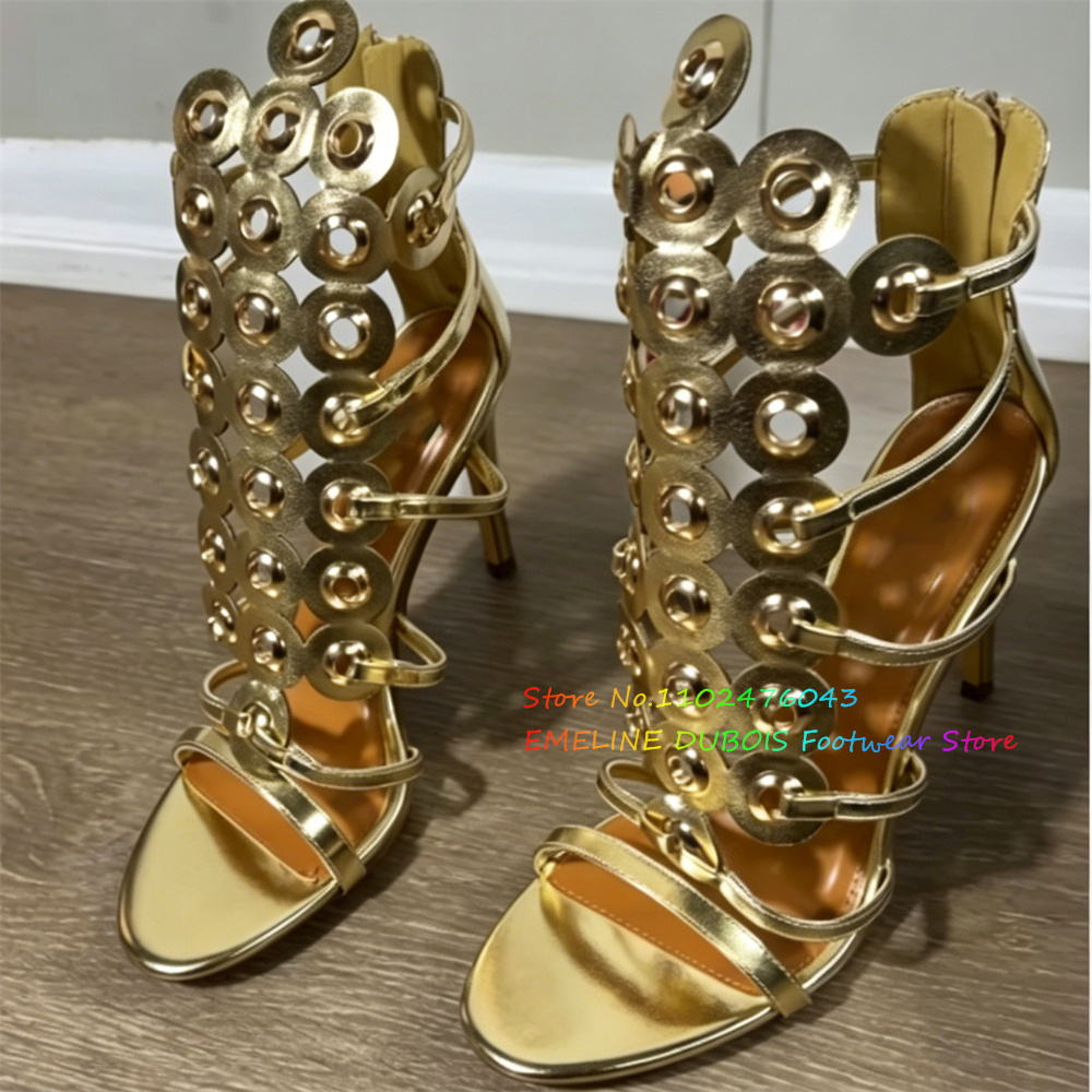 صنادل نسائية بكعب عالٍ مزينة ب - مراجعة Sandal Strappy Heeled وسعره