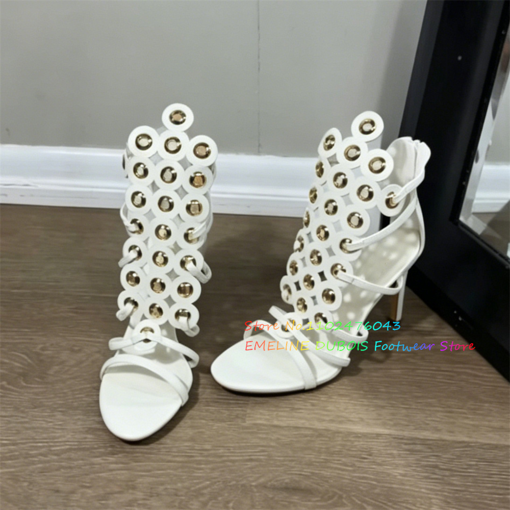 صنادل نسائية بكعب عالٍ مزينة ب - مراجعة Sandal Strappy Heeled وسعره