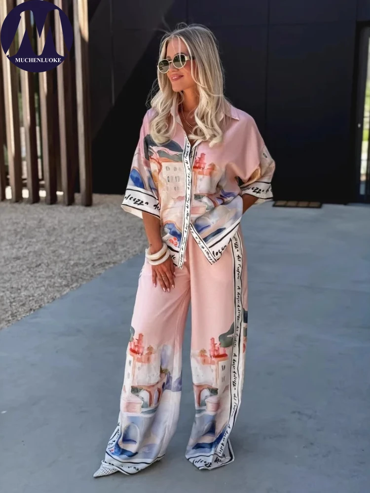 2 قطعة مجموعة للمرأة الصيف جدي - مراجعة Linen Pant Wide وسعره