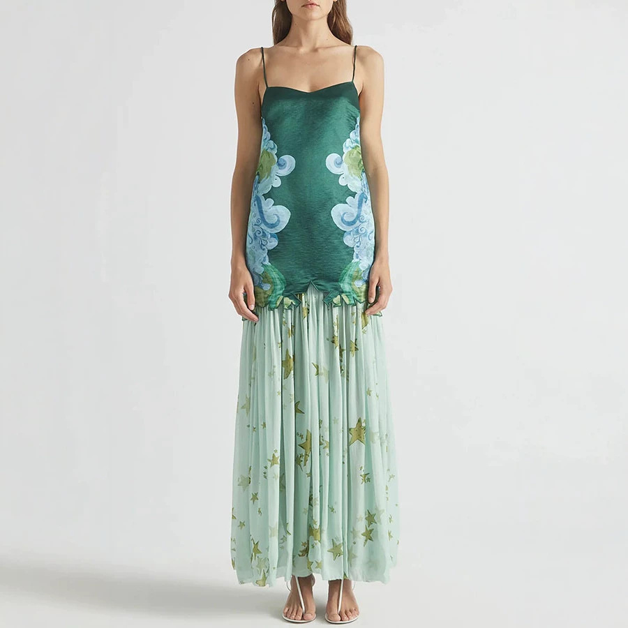 طقم تنورة نسائي من قطعتين من ش - مراجعة Midi Skirt Floral وسعره