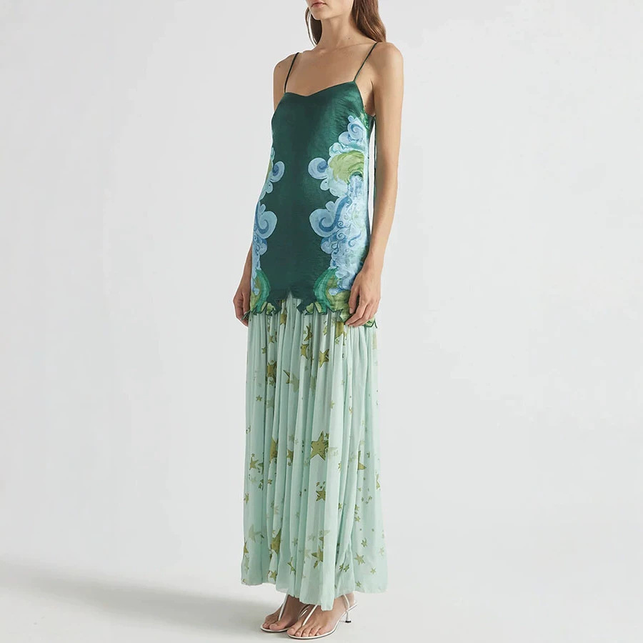 طقم تنورة نسائي من قطعتين من ش - مراجعة Midi Skirt Floral وسعره