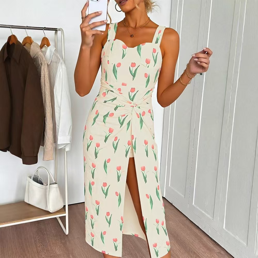 فستان قصير عصري بطبعة زهور، تص - مراجعة Midi Skirt Floral وسعره