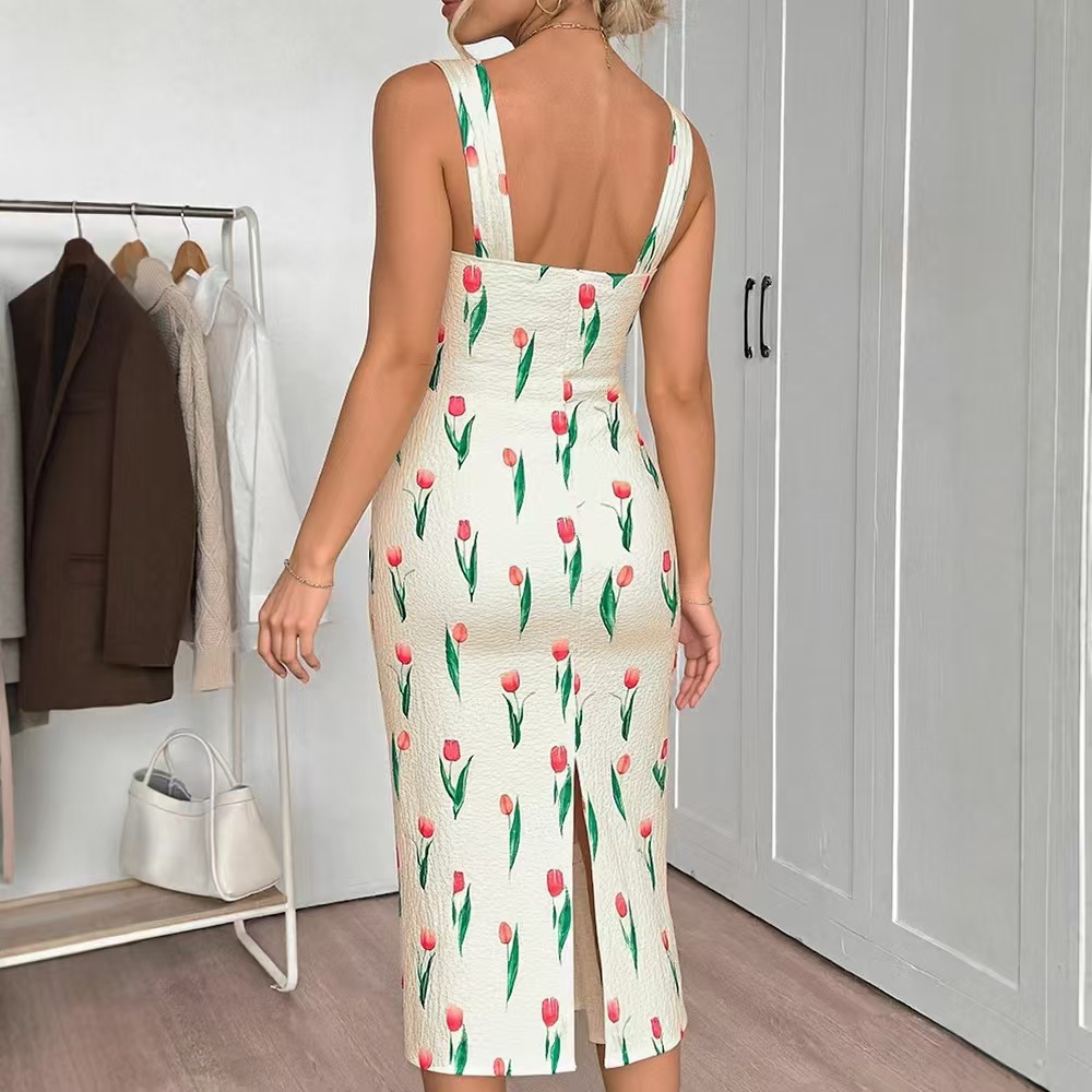 فستان قصير عصري بطبعة زهور، تص - مراجعة Midi Skirt Floral وسعره