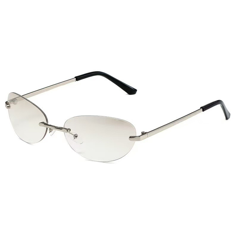 نظارات شمسية بيضاوية بدون إطار - مراجعة Sunglasses Cat Eye وسعره